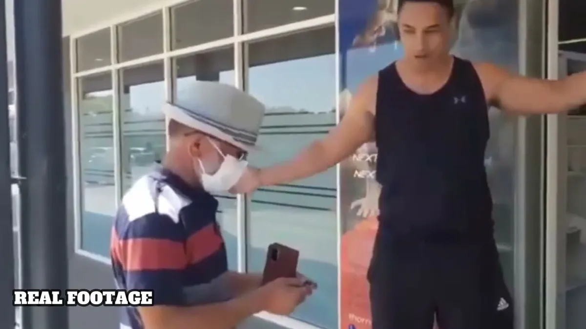 Real footage of Sol’s dad being handed the keys to Peak Fitness