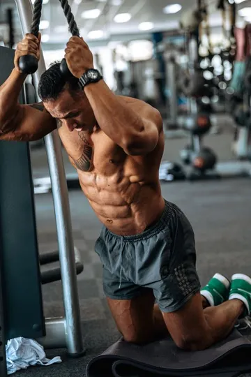 Sol training on the gym floor